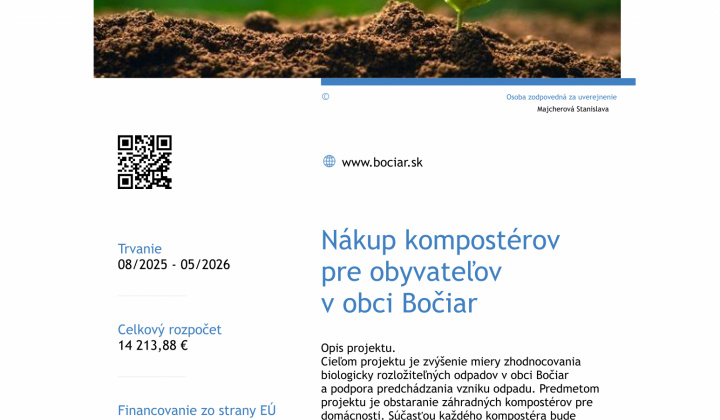 Fotka -  Kompostéry pre obyvateľov obce Bočiar